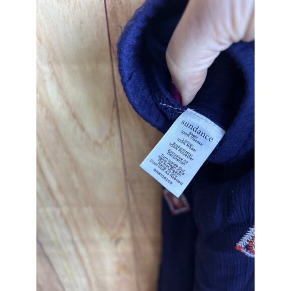 Sundance Flowy Embroidered Pants Navy Size M - Picture 7 of 8